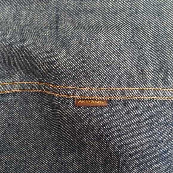 Akiabara Dark Wash Rigid Cotton Denim Jacket 4 - Picture 4 of 9